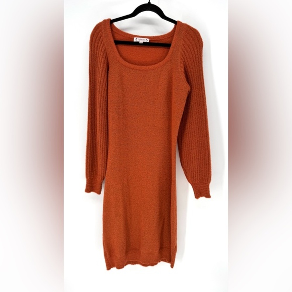 Anthropologie | Nanette Lenore whimsy cottagecore Rust Orange  Sweater Dress
